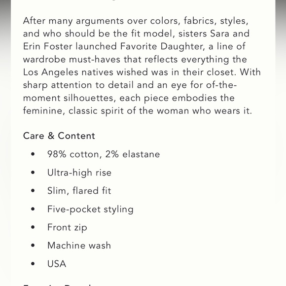 Favorite Daughter Valentina Shortie Bootcut Jeans - Picture 4 of 5